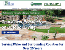 Tablet Screenshot of hickslandscape.com